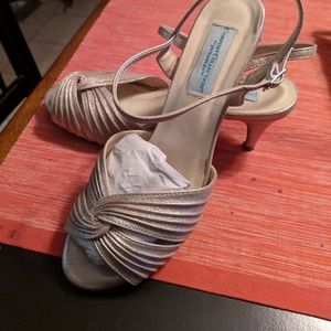 Champagne colored sling back